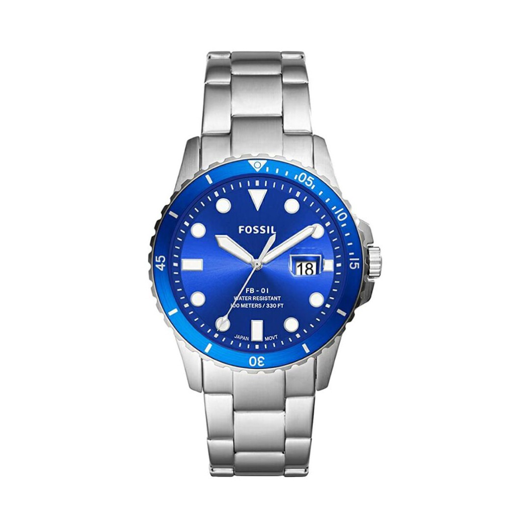 FOSSIL - Reloj Análogo de Cuarzo - Color Azul con Plata - FS5669