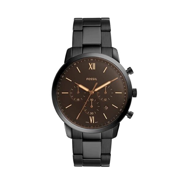 Fossil - Reloj Cronógrafo de Acero Inoxidable - Elegante de color Negro - FS5525